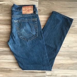 31 x 34 True Religion mens Jeans geno Straight leg